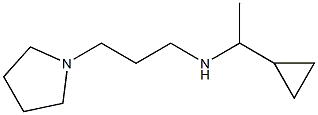 (1-cyclopropylethyl)[3-(pyrrolidin-1-yl)propyl]amine Structure