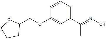 (1E)-1-[3-(tetrahydrofuran-2-ylmethoxy)phenyl]ethanone oxime 구조식 이미지