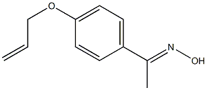 (1E)-1-[4-(allyloxy)phenyl]ethanone oxime Structure