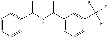 (1-phenylethyl)({1-[3-(trifluoromethyl)phenyl]ethyl})amine Structure