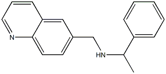 (1-phenylethyl)(quinolin-6-ylmethyl)amine 구조식 이미지