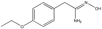 (1Z)-2-(4-ethoxyphenyl)-N'-hydroxyethanimidamide 구조식 이미지