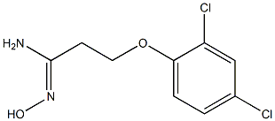(1Z)-3-(2,4-dichlorophenoxy)-N'-hydroxypropanimidamide 구조식 이미지