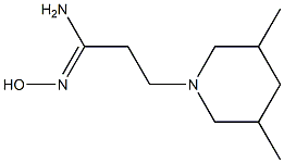 (1Z)-3-(3,5-dimethylpiperidin-1-yl)-N'-hydroxypropanimidamide Structure