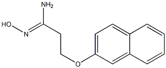 (1Z)-N'-hydroxy-3-(2-naphthyloxy)propanimidamide 구조식 이미지