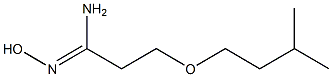 (1Z)-N'-hydroxy-3-(3-methylbutoxy)propanimidamide 구조식 이미지
