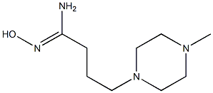 (1Z)-N'-hydroxy-4-(4-methylpiperazin-1-yl)butanimidamide Structure
