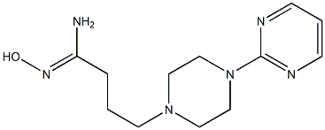 (1Z)-N'-hydroxy-4-(4-pyrimidin-2-ylpiperazin-1-yl)butanimidamide 구조식 이미지