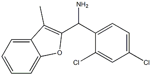 (2,4-dichlorophenyl)(3-methyl-1-benzofuran-2-yl)methanamine Structure