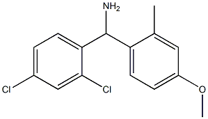 (2,4-dichlorophenyl)(4-methoxy-2-methylphenyl)methanamine 구조식 이미지