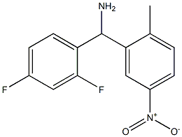 (2,4-difluorophenyl)(2-methyl-5-nitrophenyl)methanamine 구조식 이미지