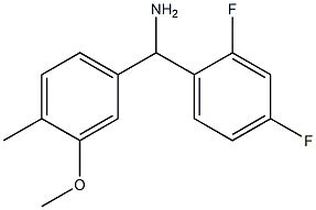 (2,4-difluorophenyl)(3-methoxy-4-methylphenyl)methanamine 구조식 이미지