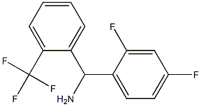 (2,4-difluorophenyl)[2-(trifluoromethyl)phenyl]methanamine 구조식 이미지