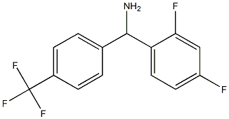 (2,4-difluorophenyl)[4-(trifluoromethyl)phenyl]methanamine Structure