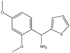 (2,4-dimethoxyphenyl)(thiophen-2-yl)methanamine Structure