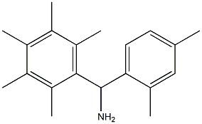 (2,4-dimethylphenyl)(2,3,4,5,6-pentamethylphenyl)methanamine Structure