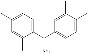 (2,4-dimethylphenyl)(3,4-dimethylphenyl)methanamine Structure