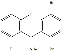 (2,5-dibromophenyl)(2,6-difluorophenyl)methanamine Structure