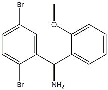 (2,5-dibromophenyl)(2-methoxyphenyl)methanamine Structure