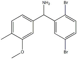 (2,5-dibromophenyl)(3-methoxy-4-methylphenyl)methanamine 구조식 이미지