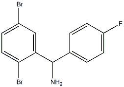 (2,5-dibromophenyl)(4-fluorophenyl)methanamine Structure