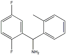 (2,5-difluorophenyl)(2-methylphenyl)methanamine Structure