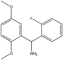(2,5-dimethoxyphenyl)(2-fluorophenyl)methanamine Structure