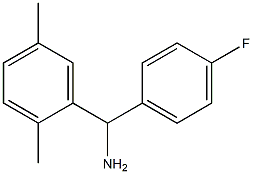 (2,5-dimethylphenyl)(4-fluorophenyl)methanamine Structure