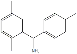 (2,5-dimethylphenyl)(4-methylphenyl)methanamine Structure