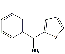 (2,5-dimethylphenyl)(thiophen-2-yl)methanamine Structure