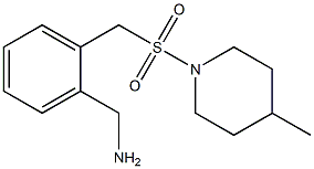 (2-{[(4-methylpiperidine-1-)sulfonyl]methyl}phenyl)methanamine Structure