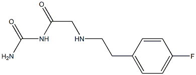 (2-{[2-(4-fluorophenyl)ethyl]amino}acetyl)urea Structure