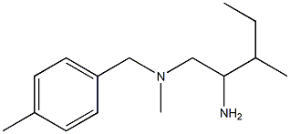 (2-amino-3-methylpentyl)(methyl)[(4-methylphenyl)methyl]amine Structure