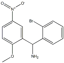 (2-bromophenyl)(2-methoxy-5-nitrophenyl)methanamine Structure