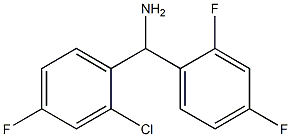 (2-chloro-4-fluorophenyl)(2,4-difluorophenyl)methanamine 구조식 이미지