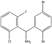 (2-chloro-6-fluorophenyl)(2,5-dibromophenyl)methanamine Structure