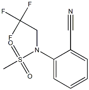 (2-cyanophenyl)-N-(2,2,2-trifluoroethyl)methanesulfonamide 구조식 이미지