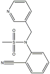 (2-cyanophenyl)-N-(pyridin-3-ylmethyl)methanesulfonamide Structure