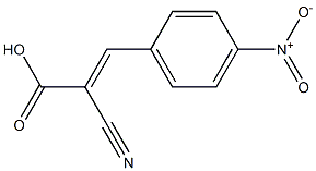 (2E)-2-cyano-3-(4-nitrophenyl)acrylic acid Structure