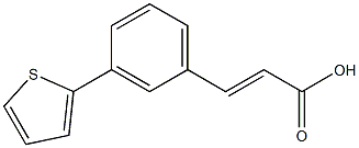 (2E)-3-(3-thien-2-ylphenyl)acrylic acid 구조식 이미지