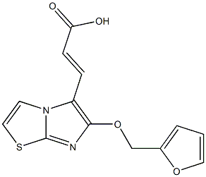 (2E)-3-[6-(2-furylmethoxy)imidazo[2,1-b][1,3]thiazol-5-yl]acrylic acid 구조식 이미지