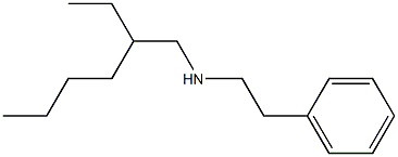 (2-ethylhexyl)(2-phenylethyl)amine Structure