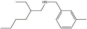 (2-ethylhexyl)[(3-methylphenyl)methyl]amine Structure