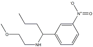 (2-methoxyethyl)[1-(3-nitrophenyl)butyl]amine Structure