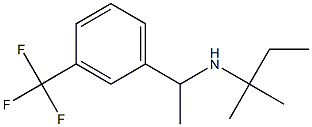 (2-methylbutan-2-yl)({1-[3-(trifluoromethyl)phenyl]ethyl})amine Structure