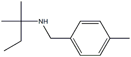 (2-methylbutan-2-yl)[(4-methylphenyl)methyl]amine Structure