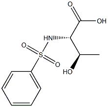 (2S,3R)-3-hydroxy-2-[(phenylsulfonyl)amino]butanoic acid Structure