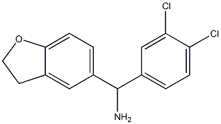 (3,4-dichlorophenyl)(2,3-dihydro-1-benzofuran-5-yl)methanamine Structure