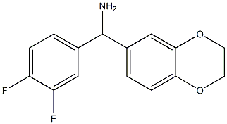 (3,4-difluorophenyl)(2,3-dihydro-1,4-benzodioxin-6-yl)methanamine Structure