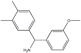 (3,4-dimethylphenyl)(3-methoxyphenyl)methanamine Structure